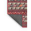 Tapis de zone rouge/brun contemporain-1261182746