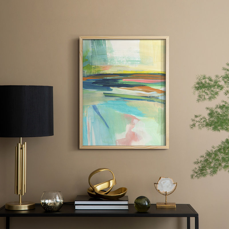 Radiant Horizon II, reproduction encadrée - bois massif, H 11 po x l 9 po