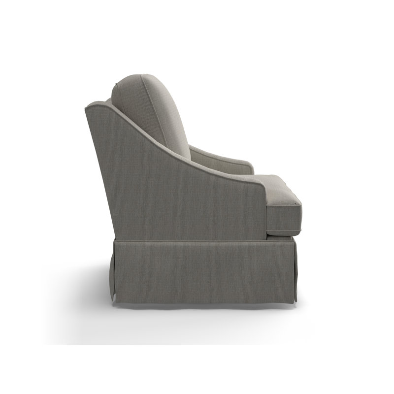 Fauteuil tournant Allerton, Chenille Radical Performance Craie