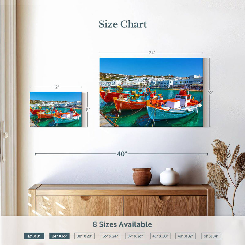 Bateaux Mehar Mykonos, H 16 po x l 24 po