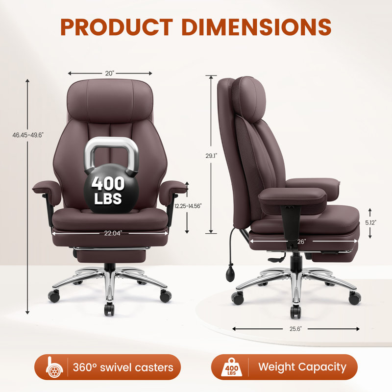 Fauteuil de direction Canobieola, CoffeBrown