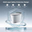 Toilette intelligente avec bouclier en mousse, chasse d'eau à pression zéro, siège chauffant, pulvérisateur d'eau chaude et sécheuse, chasse et fermeture automatiques, télécommande