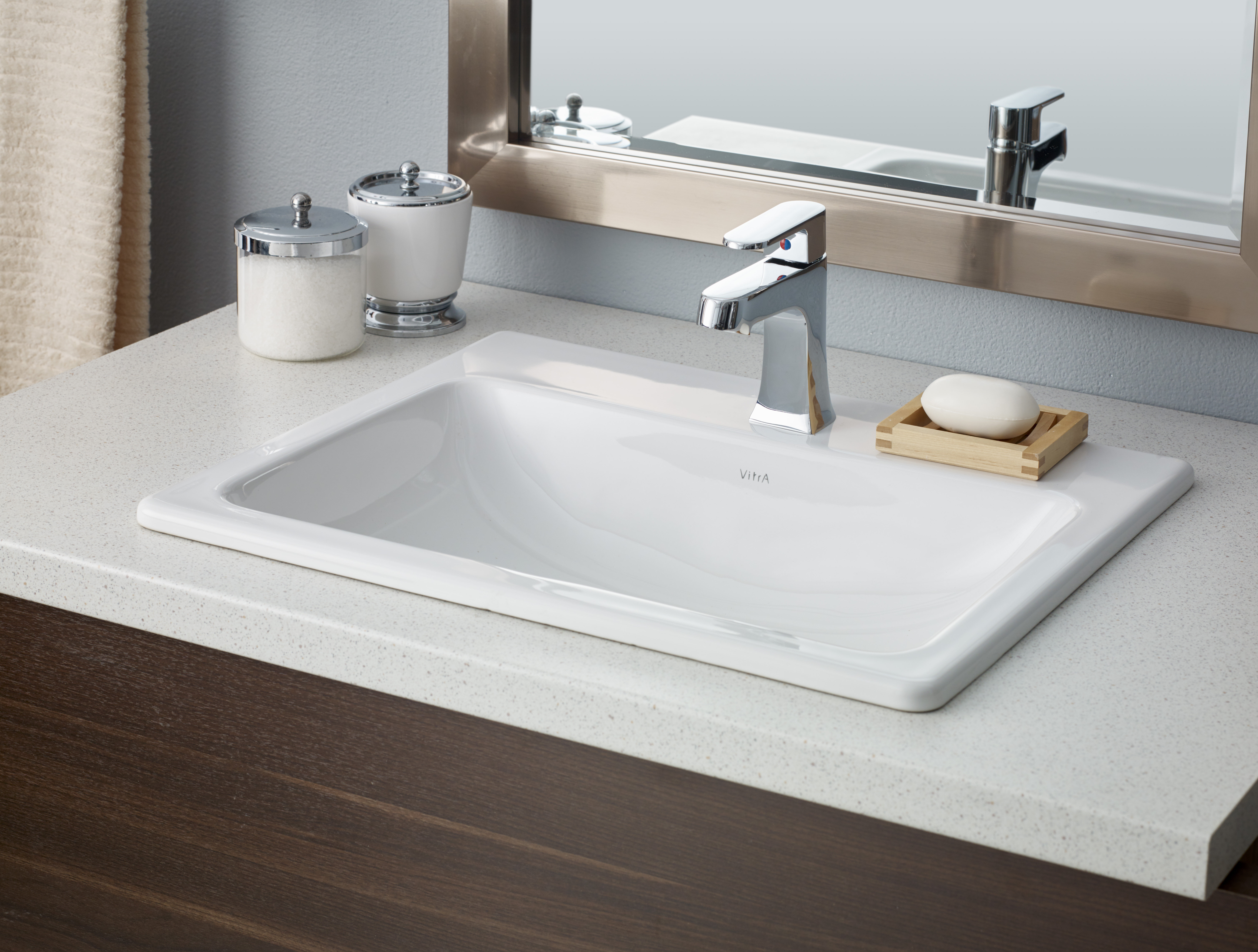CheviotProducts Cheviot Products 17.75'' White Vitreous China Rectangular  Drop-in Bathroom Sink with Overflow & Reviews