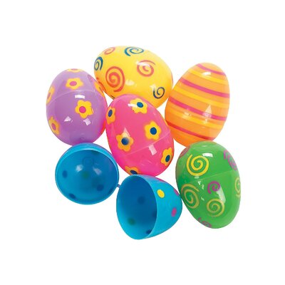 Bright Printed Plastic Easter Eggs - 72 Pc. - Party Supplies - 72 Pieces -  The Holiday Aisle®, EBD59E56587349A686B1F1AECECB15FC