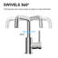 Robinet de salle de bain carré