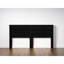 Tête de lit de 80,2 po de largeur - construction en bois, tête de lit moderne, fixation murale avec panneau cannelé, style à oreilles, finition chêne noir, apparence réelle élégante, design 3D contemporain, confortable, rapide-973060603-973060581