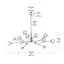 Luminaire suspendu sphérique spoutnik 15 lumières Alaiah-688623727