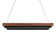 Hustler 1 - Light Black/Dark Walnut LED Pool Table Lights Pendant