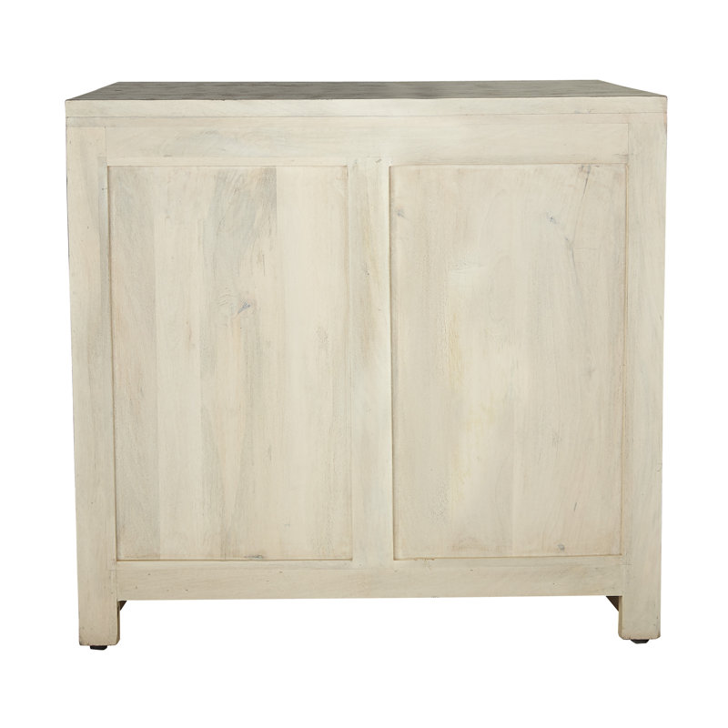 Luanda Rustic Wood Accent Cabinet