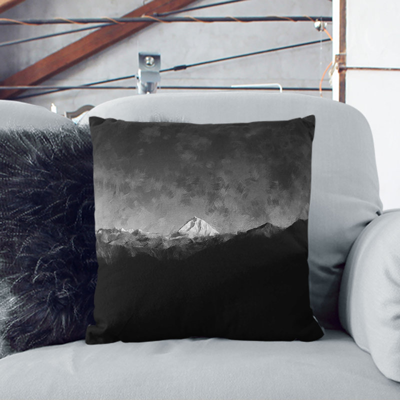 Mountain Peak in Salcantay Peru Cushion with Filling, 55cm H x 55cm W x 20cm D