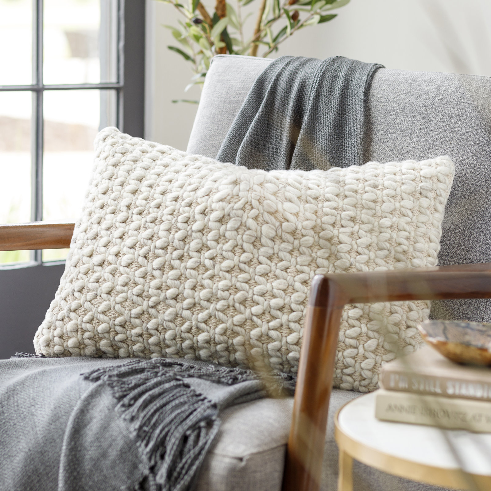 Sotavento 22" x 14" Pillow Cover and Insert, Rectangle 14" x 22", Down