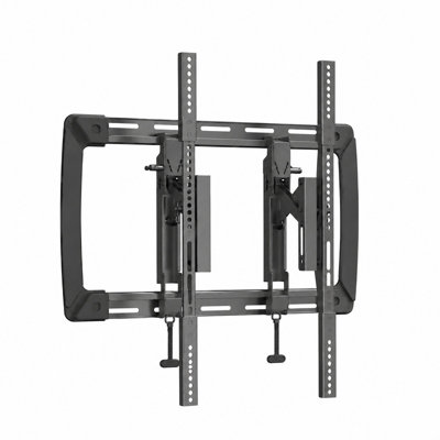 Support mural et ensemble d'extension pour téléviseur 40" à 65", capacité de charge de 72,5 kg (sans support), capacité de charge de 60 kg (avec rallonge), rallonge de 16,5 cm, rotation de ±10°, inclinaison de -12°/+3°, système de fixation rapide, plaque murale ouverte