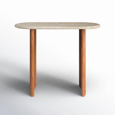 Catalena 39'' Stone Top Console Table