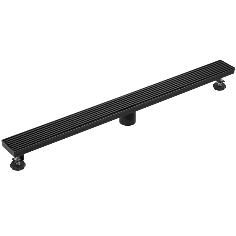 1 grille linéaire de l 32 po, Noir mat