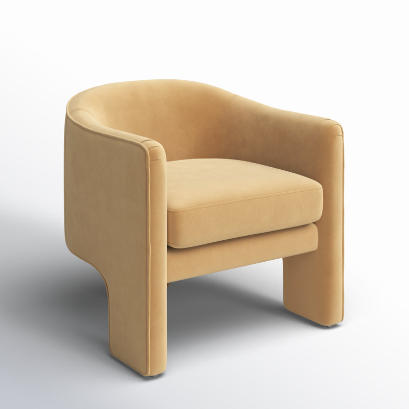 Fauteuil l 30,3 po Upland, Velours brun clair