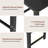 Dining Chair Set Of 4 With Rubber Wood Frame & Leaf-shape High Back For Kitchen-678294966-678294965