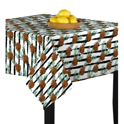 Mcgill Pinecone Stripes Tablecloth