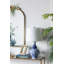 Lampe de vase ronde en céramique bleue et blanche D14x27,6 "