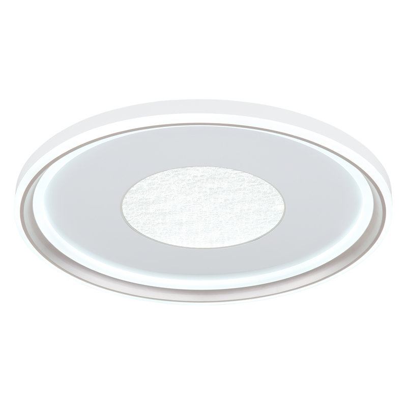 Demileigh Plastic LED Flush Mount, 7cm H x 59cm W x 59cm D