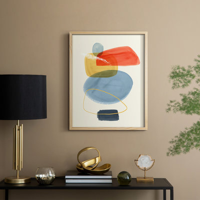 «Bright Color Bundle I», reproduction encadrée - bois massif