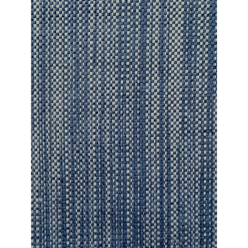 Mint Green Seagrass Stripe Indoor Outdoor Table Runner 14x72, Marine Blue