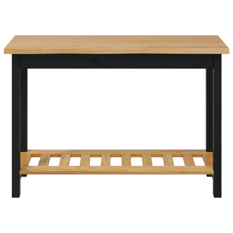 Console Table, Black/Natural