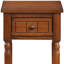 Table de bout avec tiroir et pieds en bois massif Mayall-650832302