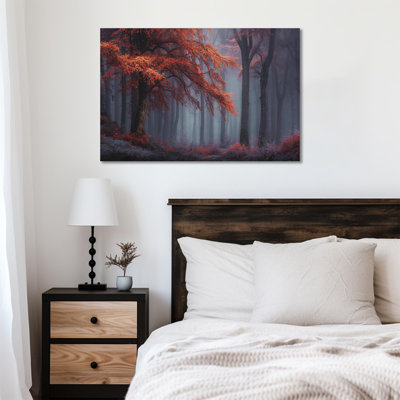 Art mural d'automne, décoration murale photos d'automne, art mural sur toile d'automne, art mural d'automne, art mural nature, peintures murales d'automne, images pour salon chambre à coucher, paysage de forêt d'automne prêt à accrocher, 20 po x 30 po