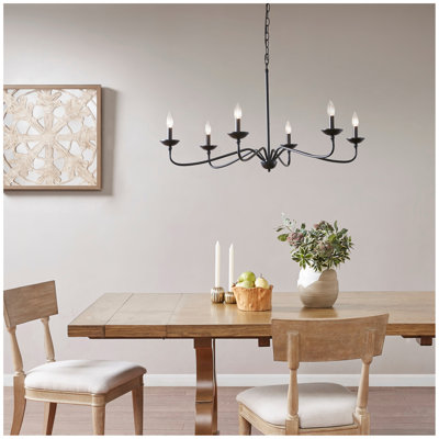 Brighton 6-Light Farmhouse Metal Chandelier