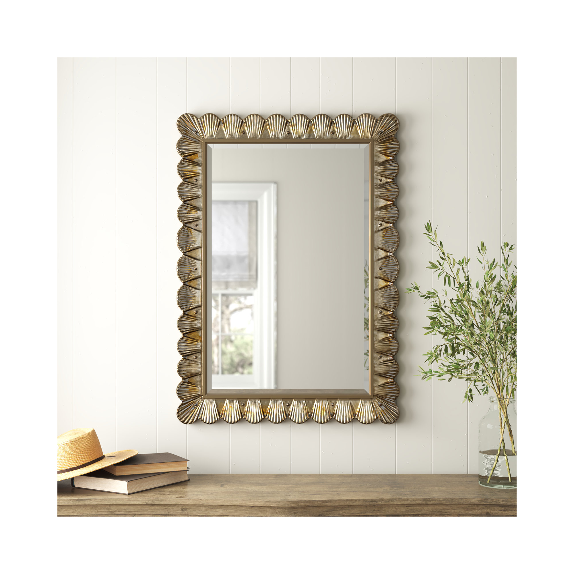 Scalloped Wall Mirror