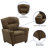Contemporary Kids Recliner with Cup Holder-56801090
