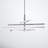 Erik 8 - Light Aluminium Dimmable LED Sputnik Modern Linear Chandelier-20600569