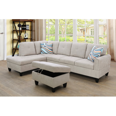 Tatman Upholstered L-Shaped Sectional