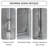 48.In W X 72.In H Single Sliding  Shower Door | 1/5 Inch Thick  Transparent Tempered  Glass | Beautiful And Durable | Equipped With Stainless Steel Handle | Chrome-121016017