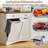 Double Tilt Out Trash Cabinet Freestanding Wooden Garbage Can Cabinet with Hideaway Drawers, 2x13 Gallons Pet Proof Garbage Can Holder for Kitchen Living Room-110687086