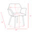 Fauteuil l 27,5 po en polyester