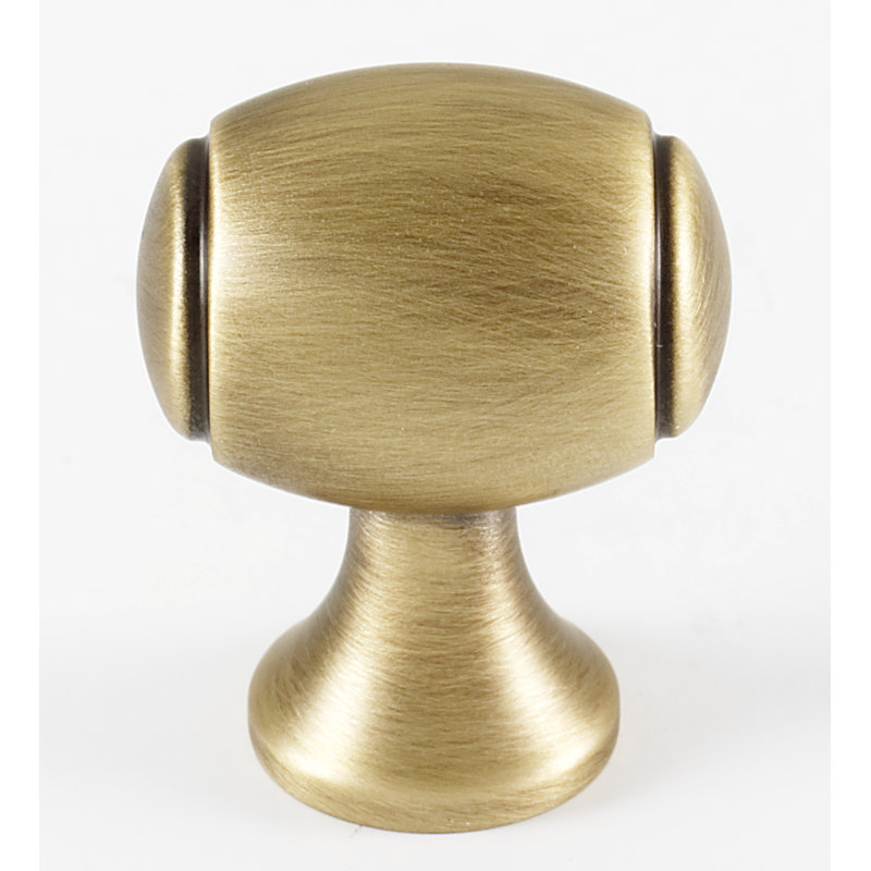 Poignée ovale Royale Barrel, H 1,13 po x l 0,5 po x P 1 po, Mat anglais antique