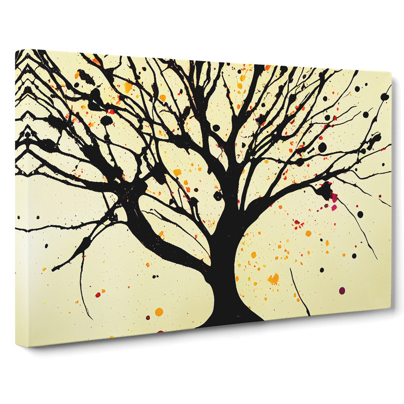 Tree Splatter Vol.1 Abstract - Wrapped Canvas, 40cm H x 60cm W x 3cm D
