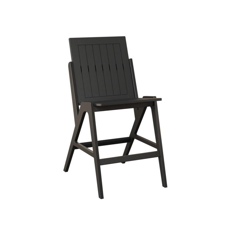 Chaise d'appoint Berlin Marine Kinsley, Noir mat, 27"