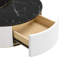 Table basse ronde emboîtable avec motif cannelé et tiroirs-1353040224