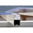 Palram - Canopia Feria 28' W x 13' D Polycarbonate Galvanized Steel Stationary Slope Patio Awning White/Diffused Clear-94074585