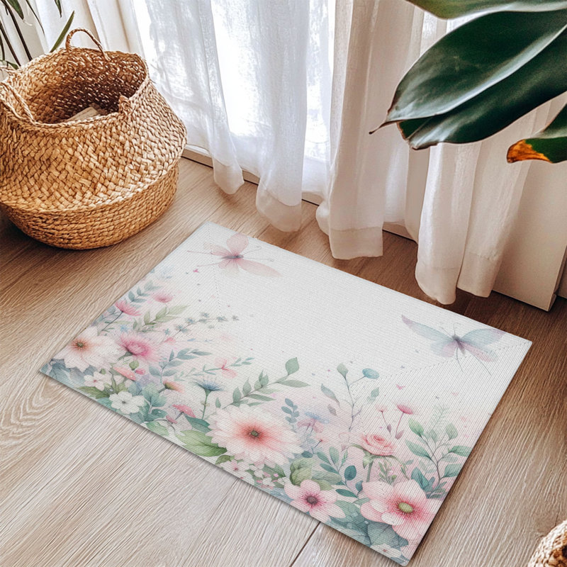 Pixie Flowers Braided Rug, Rectangle 3' x 5'