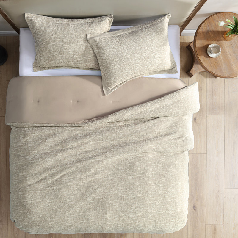 Ensemble d'édredon texturé 3 pièces Westmont, Taupe