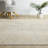 Kwamane Beige/Stone Blue Traditional Distressed Floral Power-loomed Indoor Area Rug-919303200