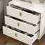 3 - Drawer Nightstand With Metal Legs-2130540669