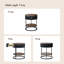 Table d'appoint ronde avec tiroir de rangement et tablette ouverte-1633750864-1672731850
