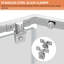 Porte de douche d'angle sans cadre 72 po-98703425