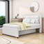 Lit plateforme double en bois avec lit gigogne-1011962421