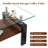 Rectangle Coffee Table, Tempered Glass Tabletop With MDF Layer-564927717