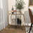 Metal Rolling Round 2 Mirrored Shelf Bar Cart with Top Handle-65056100
